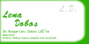 lena dobos business card